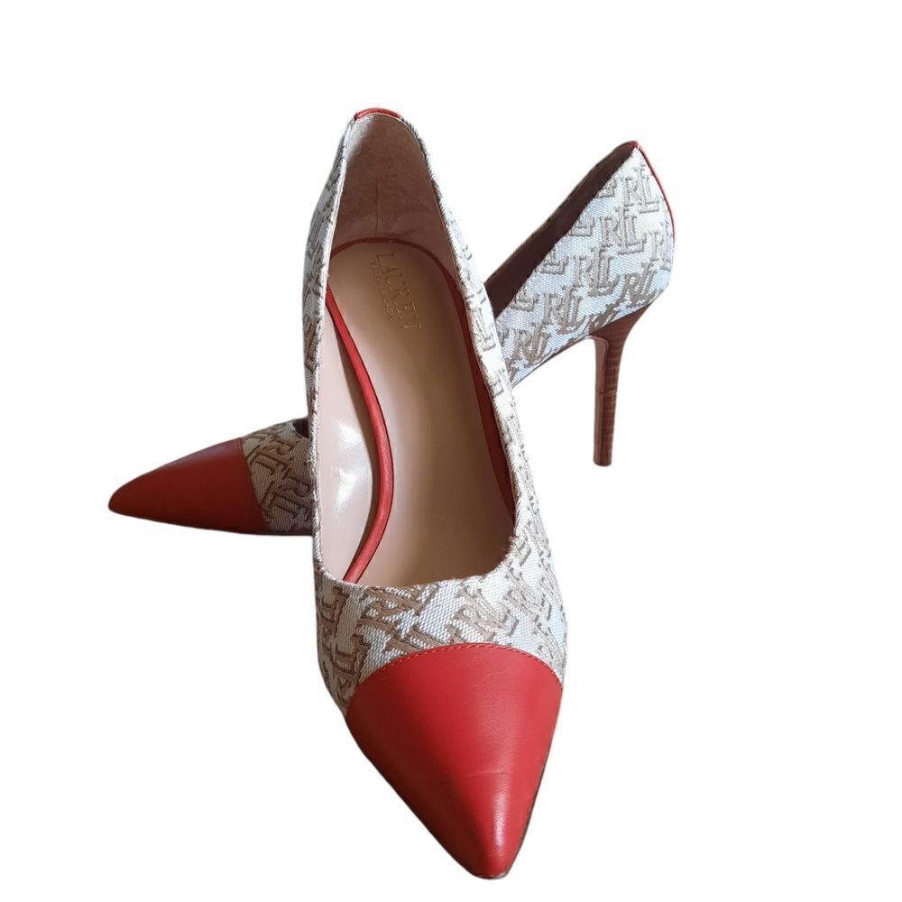 Lauren by Ralph Lauren Lindella Monogram Jacquard Pump